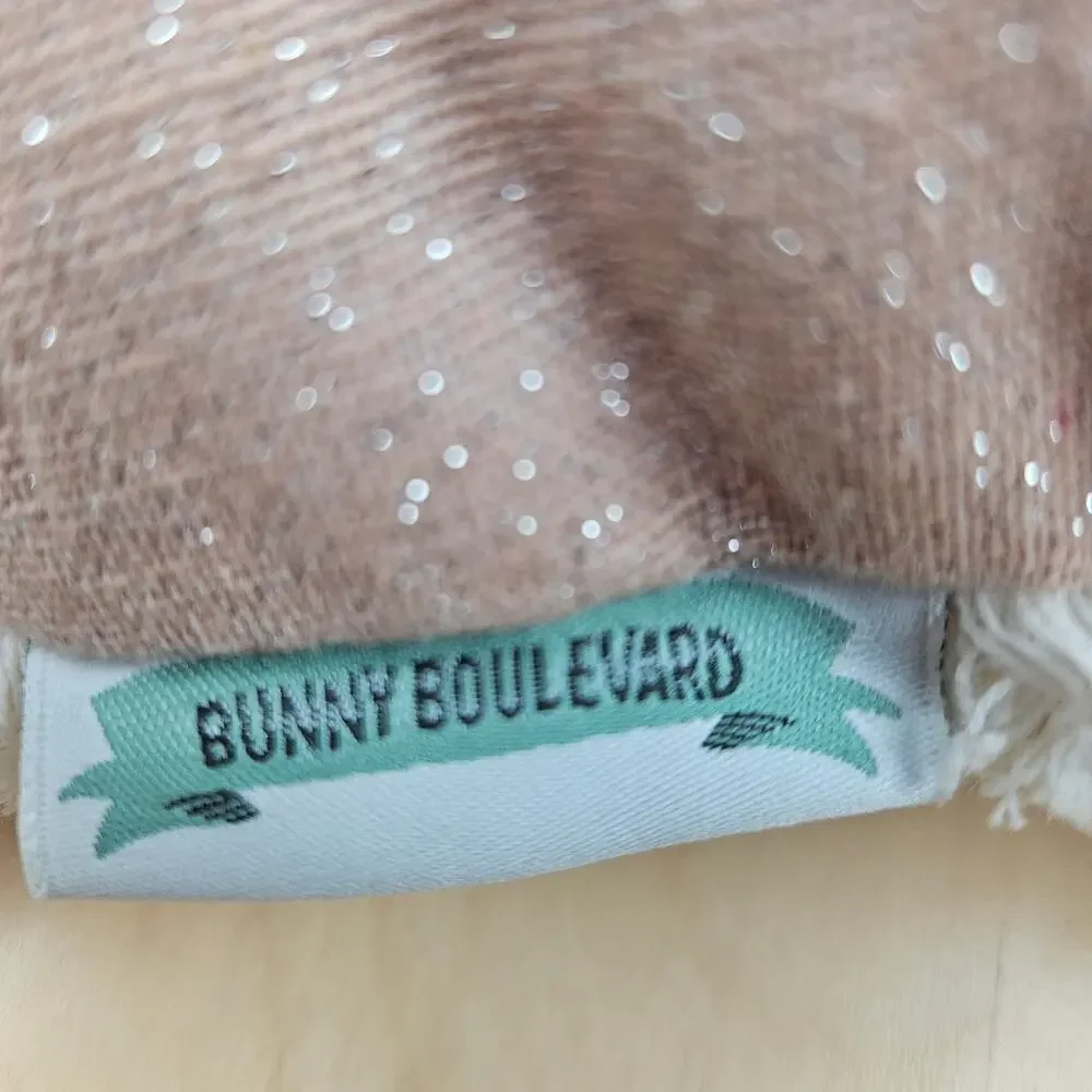 2 Bunny Boulevard Pastel Pink Easter Egg 14in Beaded Toss Pillows Easter Pink